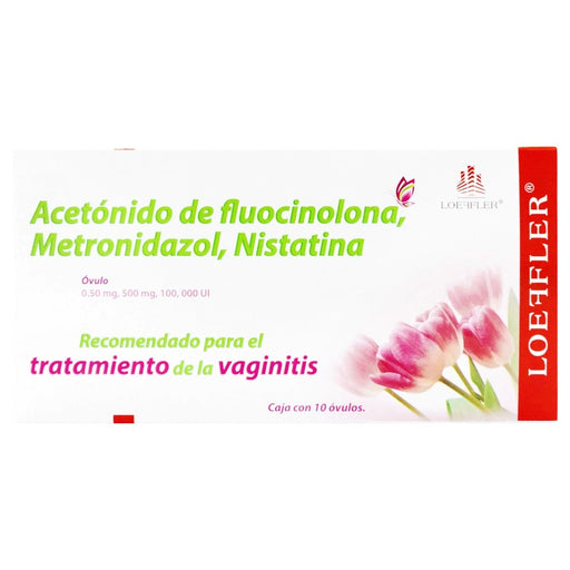 Acetonio De FlucinolonaMetronidazolNistatina Ov C10 7502211788935