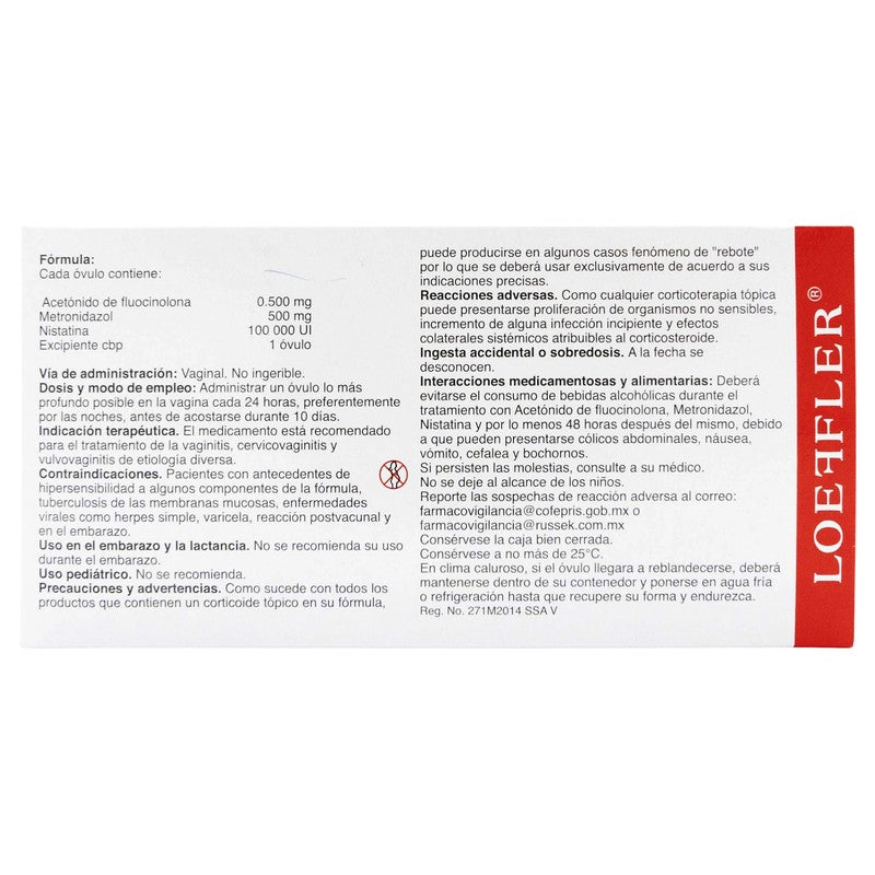 Acetonio De FlucinolonaMetronidazolNistatina Ov C10 7502211788935 4