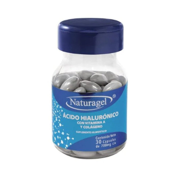 Ácido Hialurónico/Vitamina-A/Colágeno/Aloe Vera Capsulas 700Mg Con 30