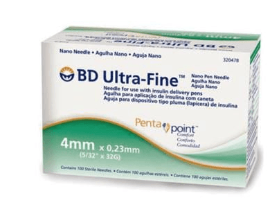 Aguja Bd Ultra Fine Nano Pen 4Mmx0.23Mm 32G Con 100 - WeCare Pharma