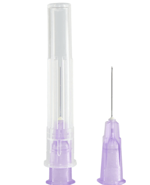 Aguja Hipodérmica 16G Con 1 Pieza Morada - WeCare Pharma