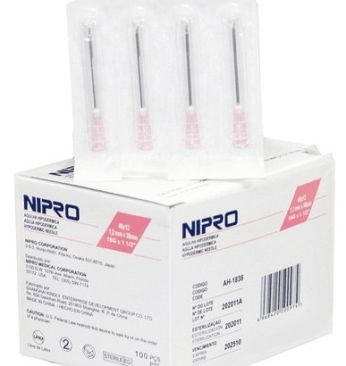 Aguja Hipodérmica 18Gx40Mm Con 1 Pieza Nipro Rosa - WeCare Pharma