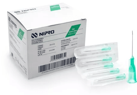 Aguja Hipodérmica Nipro Verde 21Gx32Mm Con 100 - WeCare Pharma