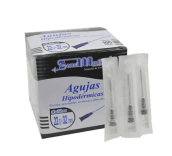 Aguja Hipodérmica Sensimedical 22Gx32Mm Con 100 - WeCare Pharma