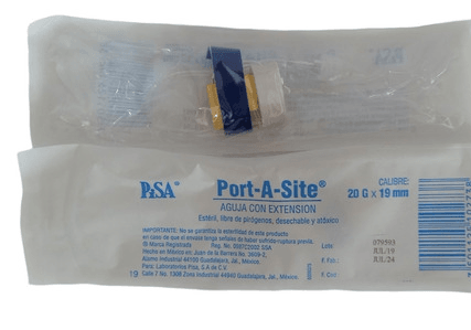 Aguja Port A Site 20Gx19Mm - WeCare Pharma