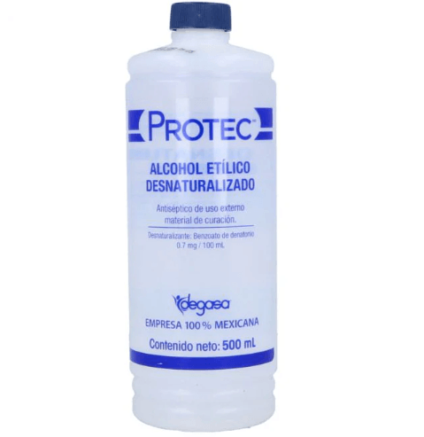 Alcohol Etí­lico Desnaturalizado Protec 1000Ml - WeCare Pharma