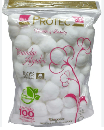 Algodón Torundas Protec Con 100 - WeCare Pharma