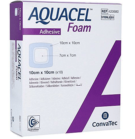 Aquacel Foam Adhesive 10X10Cm - WeCare Pharma