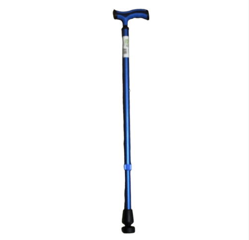 Bastón De Aluminio Con Almohadilla Giratoria Home Care Azul - WeCare Pharma