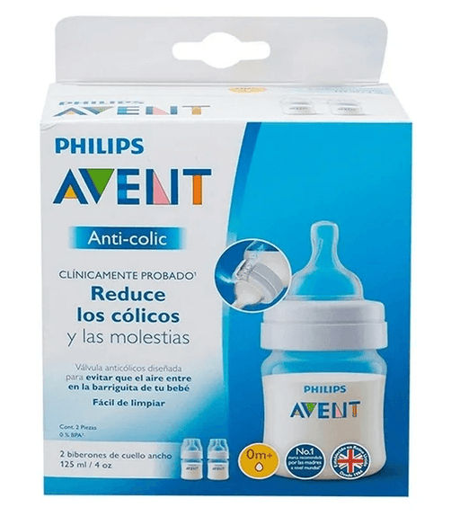 Biberon Anticolico 4Oz Con 2 Piezas Avent - WeCare Pharma