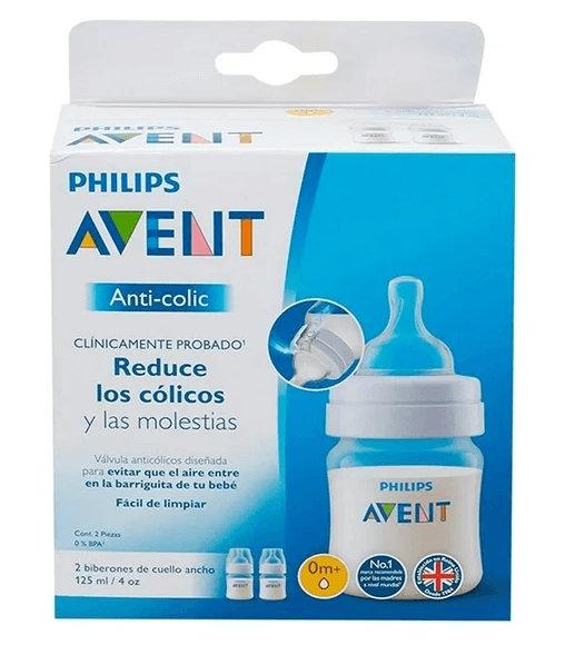 Biberon Anticolico 4Oz Con 2 Piezas Avent - WeCare Pharma