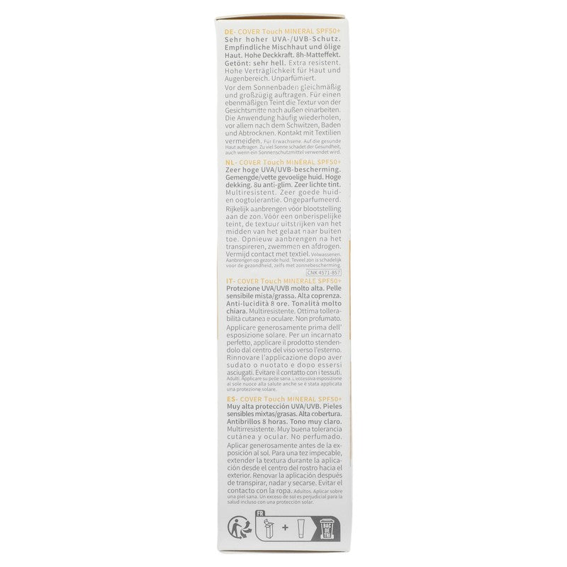 Bioderma Photoderm Cover Touch Fps 50 Muy Claro 40Ml 3701129807415