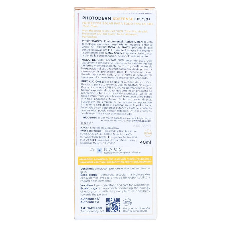 Bioderma Photoderm Xdefense Claro Fps50 40 Mililitros 3701129813638 7