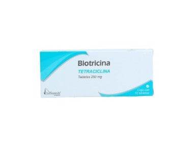 Biotricina (Tetraciclina) Tabletas 250Mg Con 10 - WeCare Pharma
