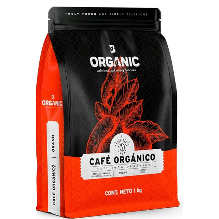 Blife Cafe Puro Organico Tostado Y Molido 1Kilo