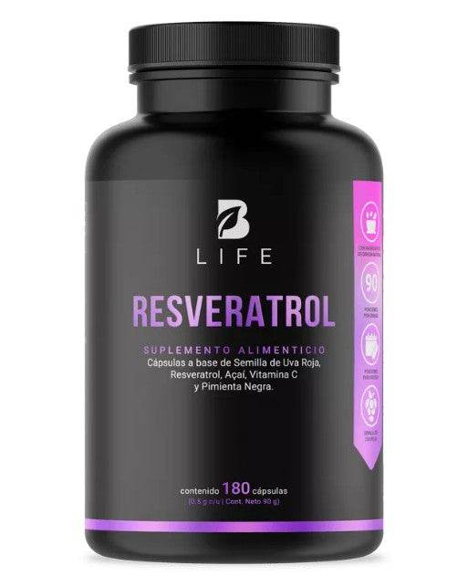 Blife Resveratrol Capsulas Con 180 - WeCare Pharma