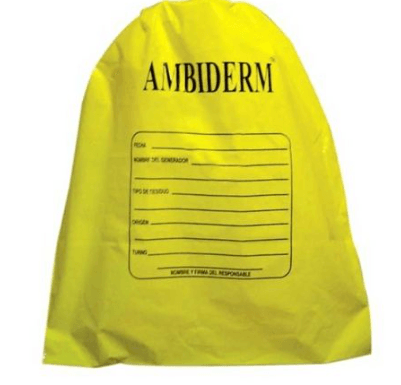 Bolsa Para Residuos Biologicos Amarilla Con 1 Pieza Ambiderm - WeCare Pharma