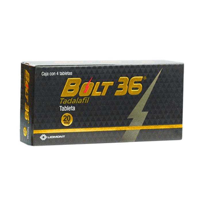 Bolt 36 (Tadalafil) Tableta 20Mg Con 4