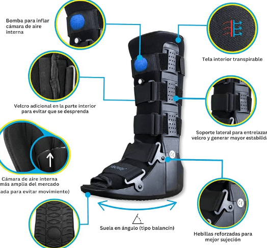 Bota Neumática Walker Medway Alta Grande - WeCare Pharma