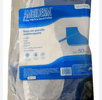 Bota Para Cirujano Con Plantilla No Estéril Ambiderm Con 50 - WeCare Pharma