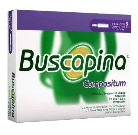 Buscapina Compositum (Hioscina/Metamizol)Amp 20Mg/2.5G/5Ml Con 1 - WeCare Pharma