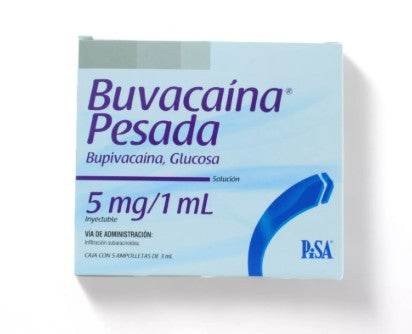 Buvacaina Pesada (Bupivacaina/Glucosa) Solución Inyectable 5Mg/1Ml Con 5 - WeCare Pharma