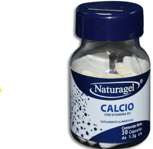 Calcio/Vitamina D3 Caps 1.3 G Con 30 Naturagel - WeCare Pharma