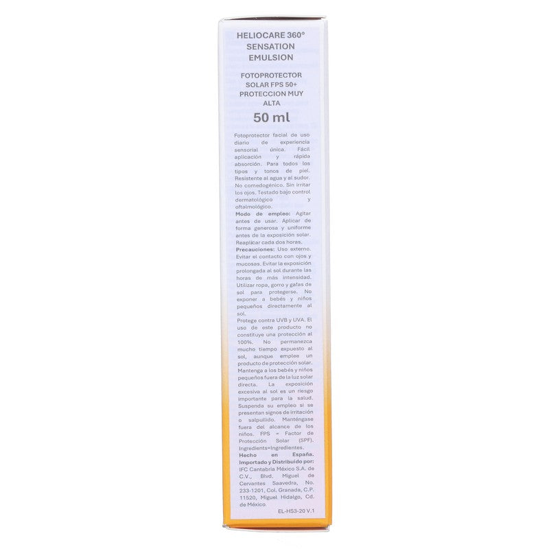 Cantabria Heliocare 360 Sensation Ultra Ligero Fps 50 50Ml 8470002147102 5
