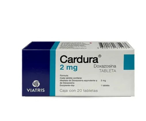 Cardura 2Mg Con 20 Tabletas (Doxazosina)