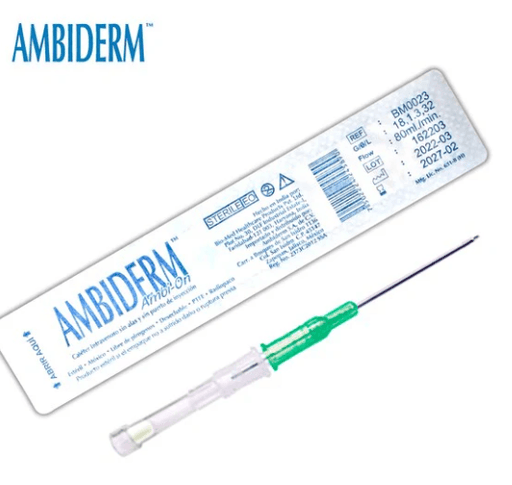 Cateter Intravenoso 18G 32Mm Con 1 Pieza Ambiderm - WeCare Pharma