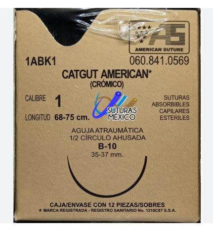 Catgut American (Cromico) 0569 Cal 1 35-37Mm Con 1 - WeCare Pharma