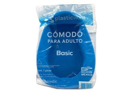 Comodo De Plástico Plastic Wordl Adulto Con 1 - WeCare Pharma