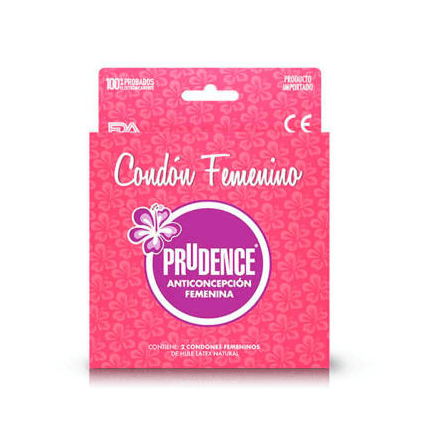 Condón Femenino Prudence De Hule Latex Natural Con 2 - WeCare Pharma