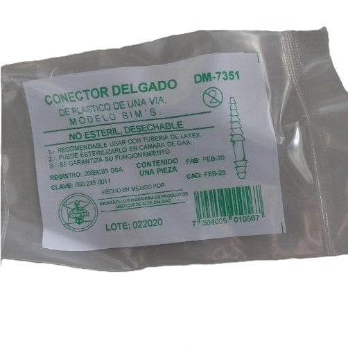 Conector Delgado Transparente Visa Con 1 - WeCare Pharma