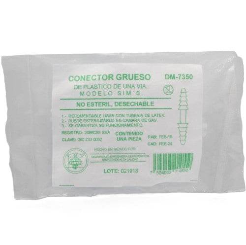 Conector Grueso Transparente Visa Dm-7350 - WeCare Pharma
