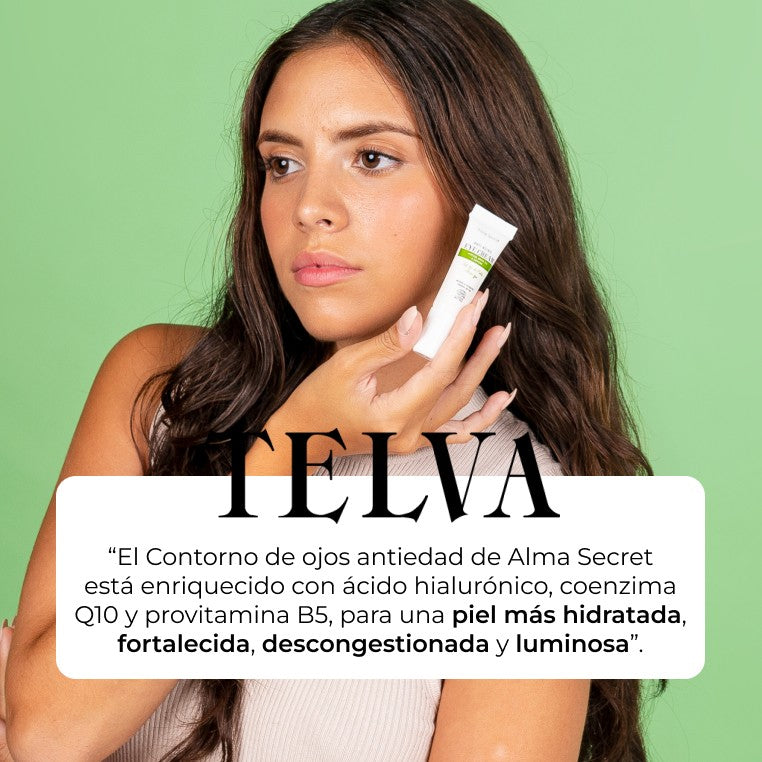 Alma Secret Contorno De Ojos Antiedad Con Aguacate, Té Verde Y Cafeina 10 Ml
