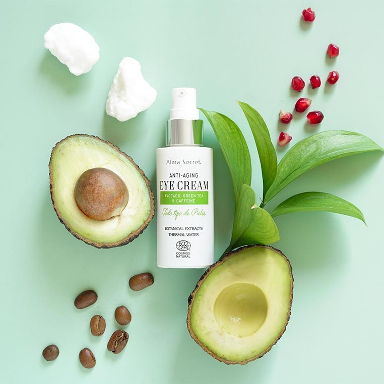 Alma Secret Contorno Ojos Antiedad Con Aguacate, Té Verde & Cafeína 30Ml Prueba