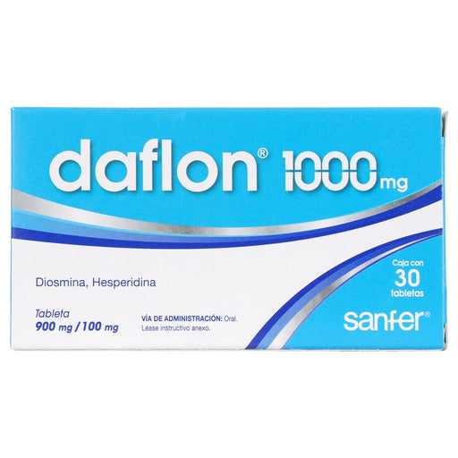 Daflon 1000  DiosminaHesperidina Tab 900Mg100Mg C30 7501070615321
