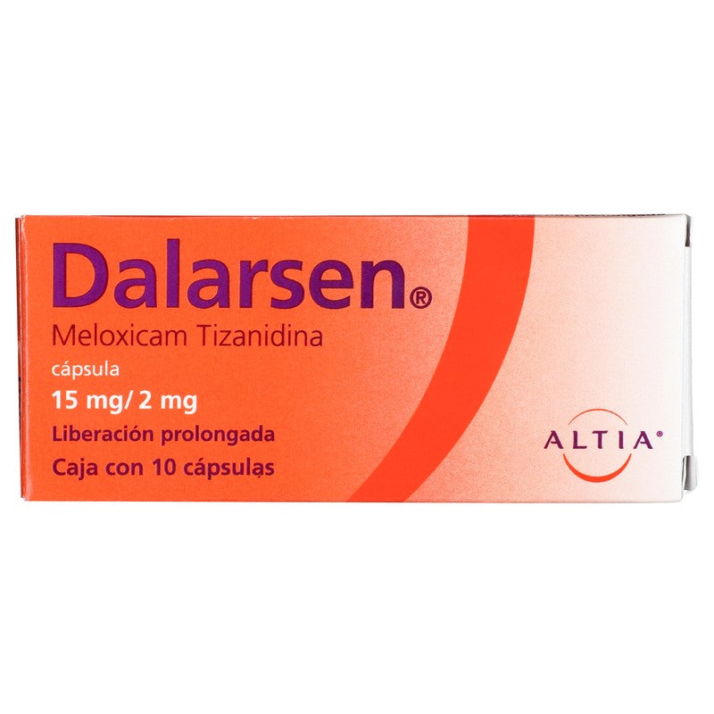 Dalarsen Meloxicam Tizanidina Capsula 15Miligramos2Miligramos  Con 10 7501314703364