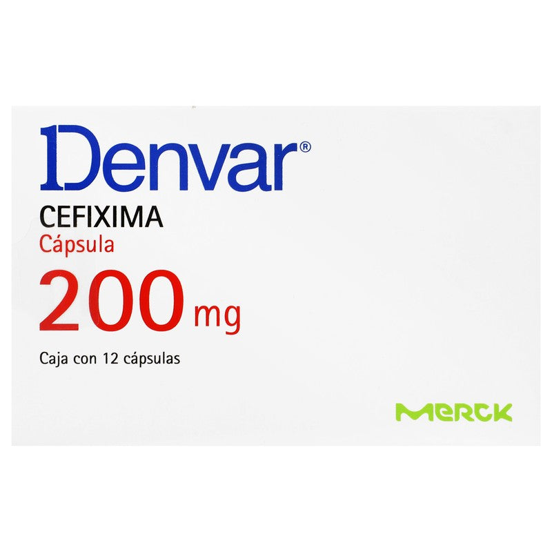 Denvar Cefixima Capsulas 200Mg Con 12 7501298216201