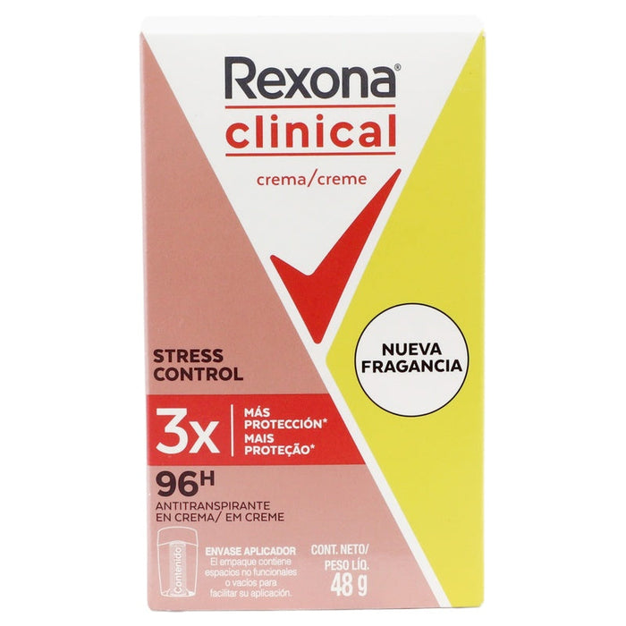 Desodorante Rexona Woman Clinical Crema Stress Stick 48G 079400476692