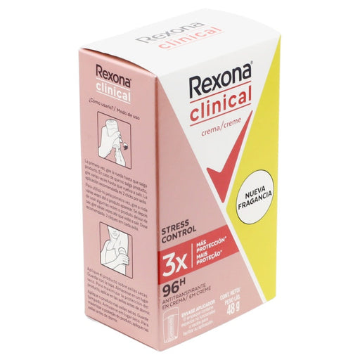 Desodorante Rexona Woman Clinical Crema Stress Stick 48G 079400476692 perfil 2