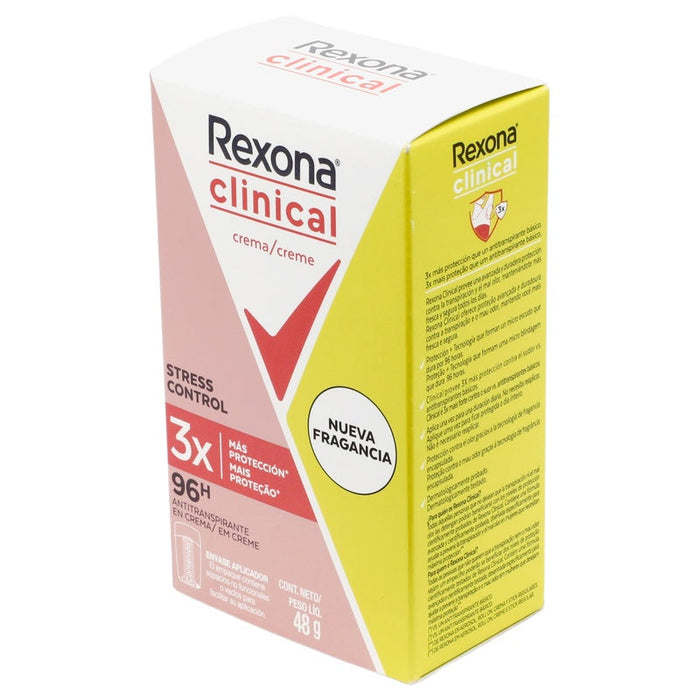 Desodorante Rexona Woman Clinical Crema Stress Stick 48G 079400476692 perfil 3