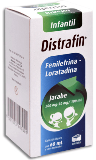 Distrafin (Fenilefrina/Loratadina) Jbe 200/50Mg 60Ml - WeCare Pharma