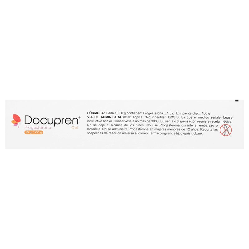 Docupren Progesterona Gel 1G100G Tubo 80G 7501390915019 4