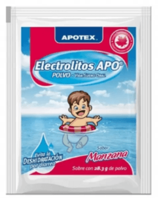 Electrolitos Apo Polvo 27.9G Con 1 Pieza Manzana - WeCare Pharma