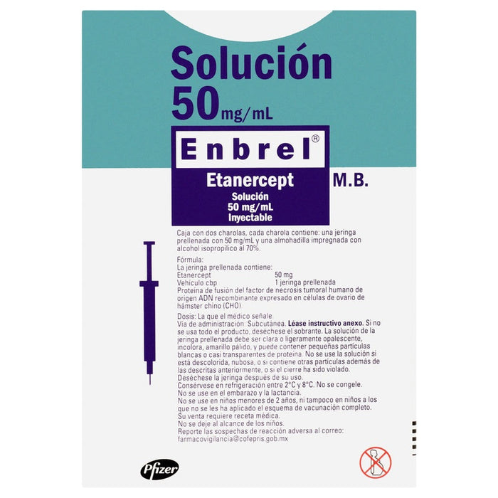 Enbrel (Etanercept) Jeringa Prellenada 50Mg C2 7501108767442