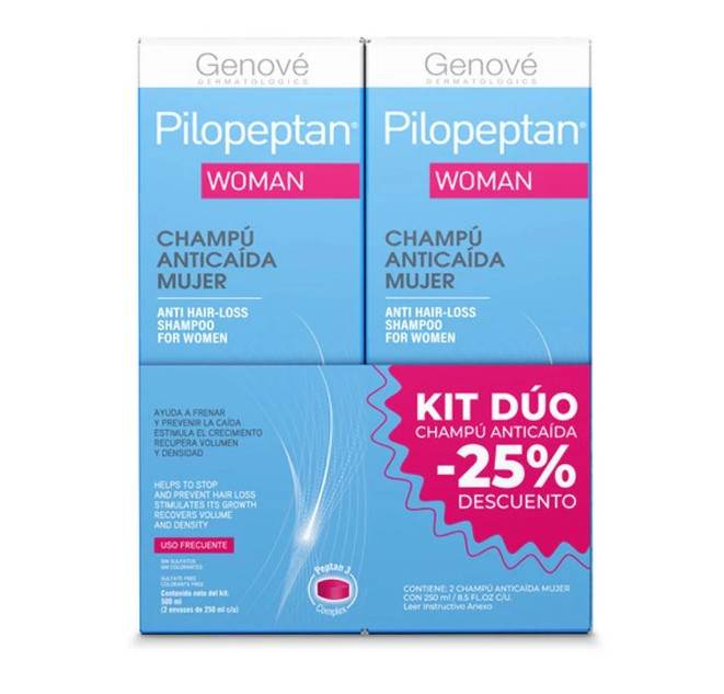 Genove Pilopeptan Woman Shampoo Anticaida Mujer Con 2 - WeCare Pharma