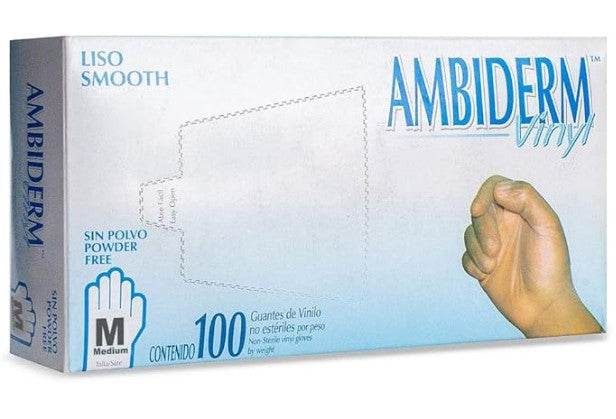 Guante De Vinyl Bajo En Polvo Ambiderm Mediano Con 100 - WeCare Pharma