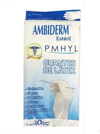 Guante Estéril Ambiderm Grande Con 10 - WeCare Pharma